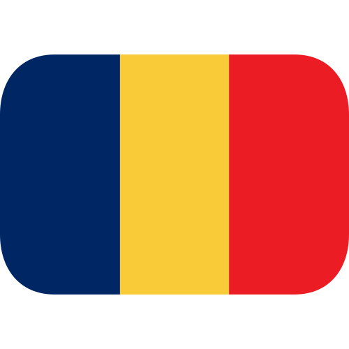 Flag: Chad as drawn by JoyPixels in 1.0