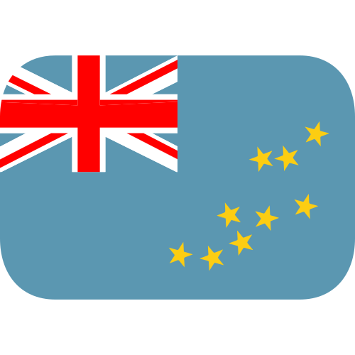 Flag: Tuvalu as drawn by JoyPixels in 1.0