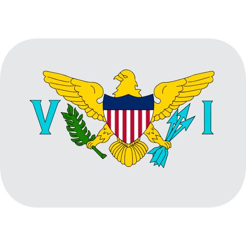 Flag: U.S. Virgin Islands as drawn by JoyPixels in 1.0