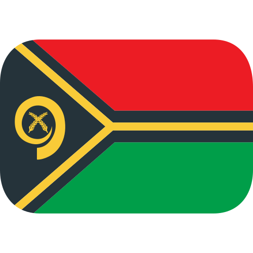 Flag: Vanuatu as drawn by JoyPixels in 1.0
