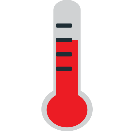 Thermometer as drawn by JoyPixels in 1.0