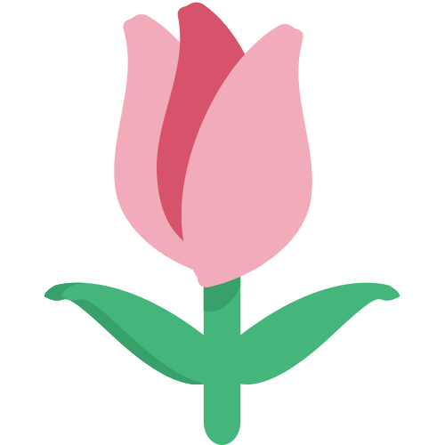 Tulip as drawn by JoyPixels in 1.0