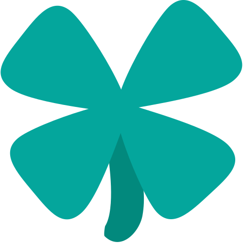 Four Leaf Clover as drawn by JoyPixels in 1.0