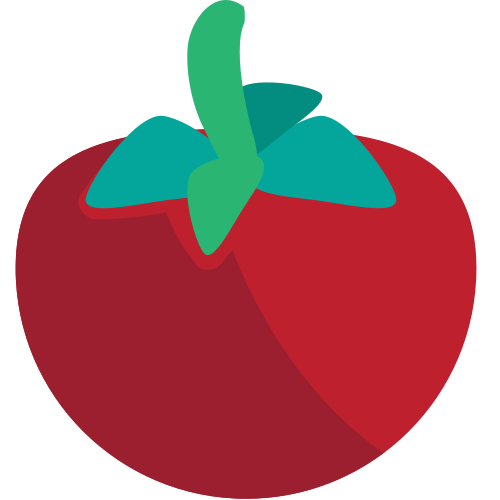 Tomato as drawn by JoyPixels in 1.0