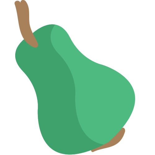 Pear as drawn by JoyPixels in 1.0