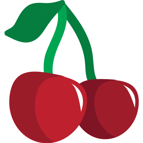 Cherries as drawn by JoyPixels in 1.0