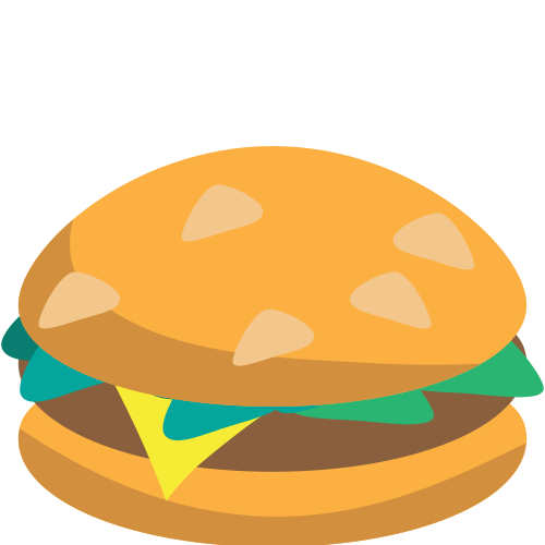 햄버거 as drawn by JoyPixels in 1.0