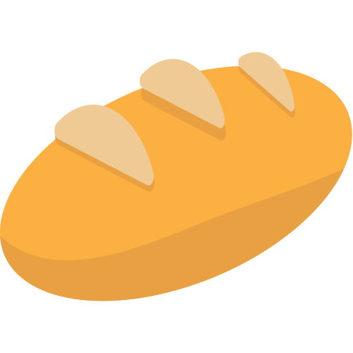 Pão as drawn by JoyPixels in 1.0