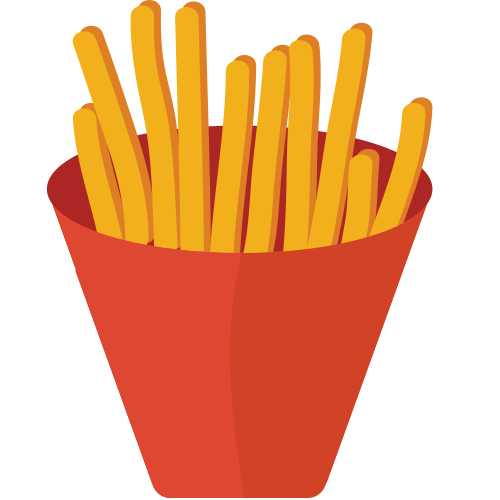 French Fries as drawn by JoyPixels in 1.0