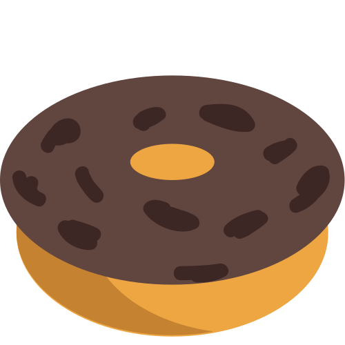 Doughnut as drawn by JoyPixels in 1.0