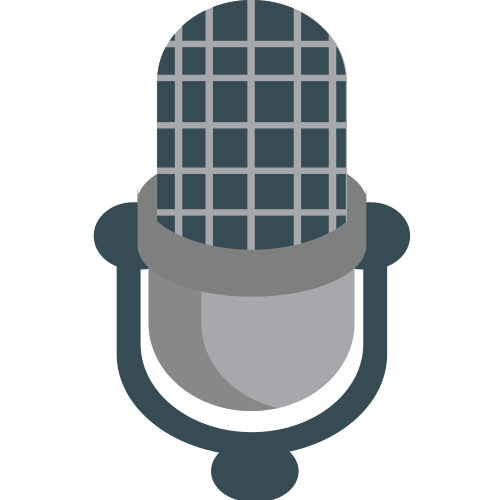 Studio Microphone as drawn by JoyPixels in 1.0
