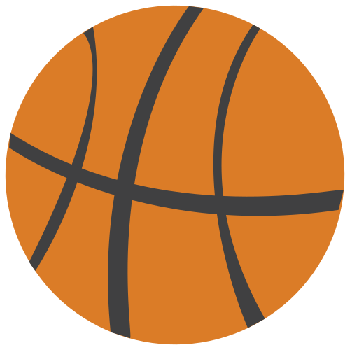 Basketball as drawn by JoyPixels in 1.0