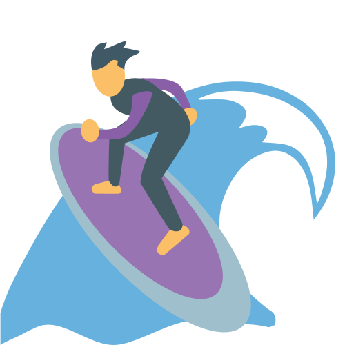 Person Surfing, the previous design