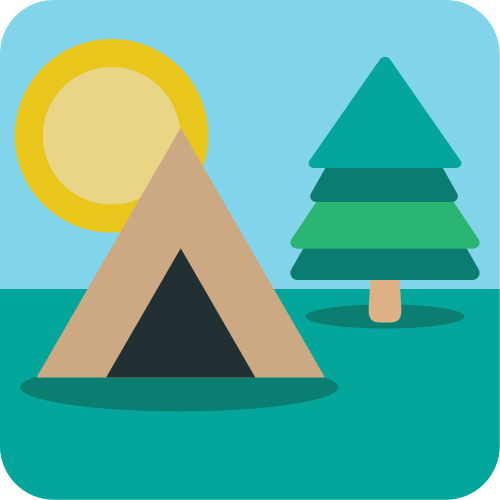 Camping as drawn by JoyPixels in 1.0