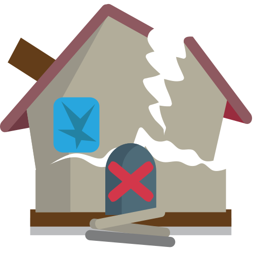 Derelict House, the previous design