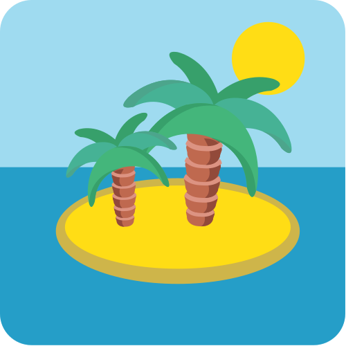 Desert Island, the previous design