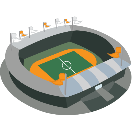 Stadium as drawn by JoyPixels in 1.0