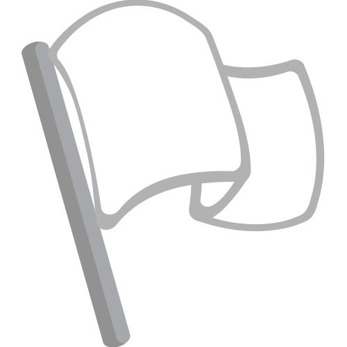 White Flag as drawn by JoyPixels in 1.0