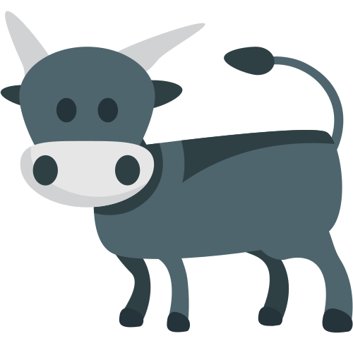 Water Buffalo as drawn by JoyPixels in 1.0