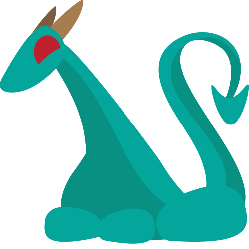 Dragon as drawn by JoyPixels in 1.0