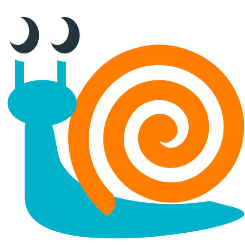 Caracol as drawn by JoyPixels in 1.0