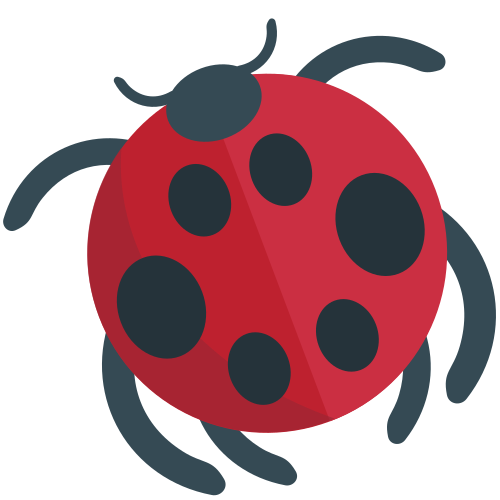 Lady Beetle as drawn by JoyPixels in 1.0