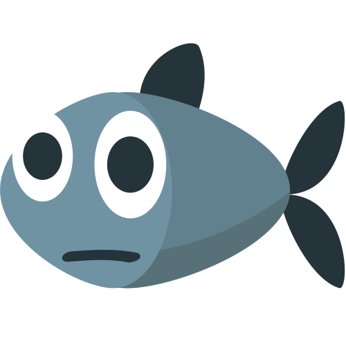 Fish as drawn by JoyPixels in 1.0