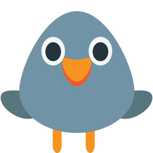 Bird as drawn by JoyPixels in 1.0