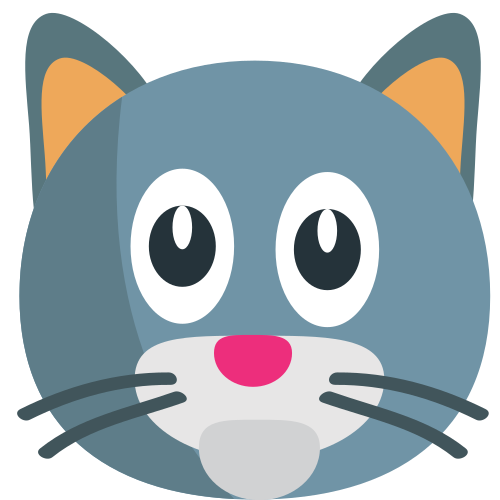 Cat Face as drawn by JoyPixels in 1.0