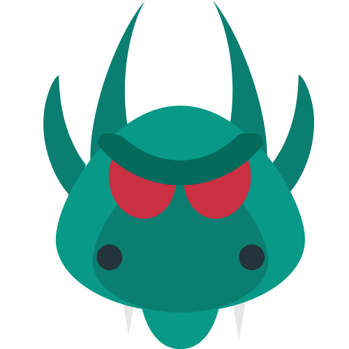 ドラゴンの顔 as drawn by JoyPixels in 1.0