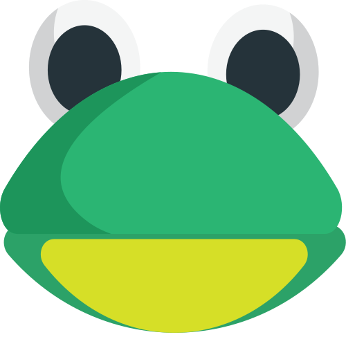 Frog as drawn by JoyPixels in 1.0