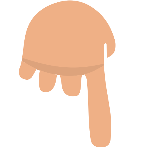 Backhand Index Pointing Down, the design in this release