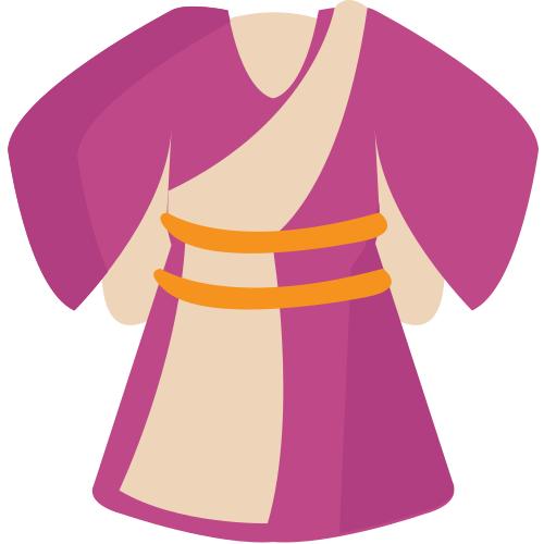 Kimono as drawn by JoyPixels in 1.0