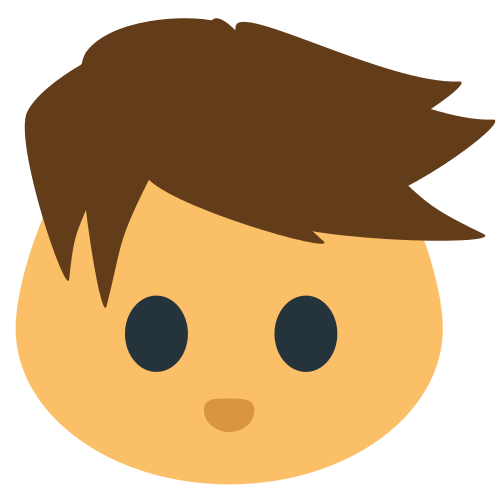 Boy as drawn by JoyPixels in 1.0
