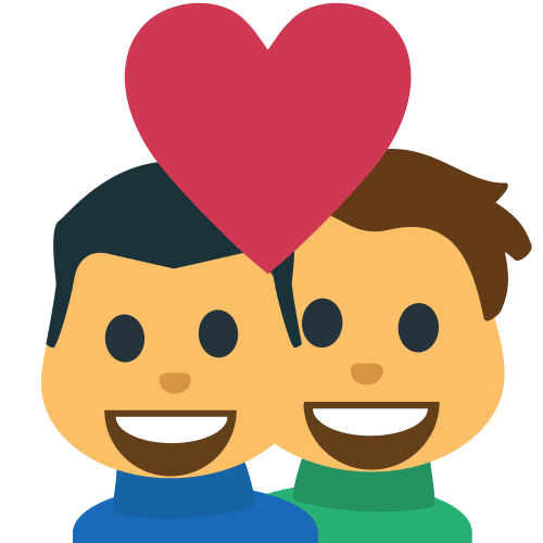 Couple with Heart: Man, Man, the previous design
