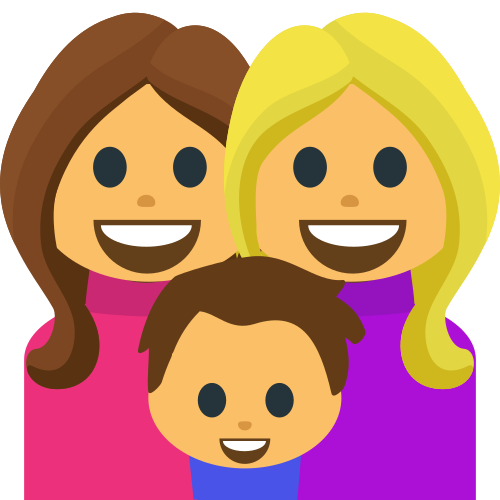 Family: Woman, Woman, Boy, the previous design