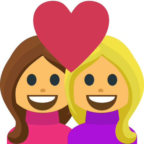 Couple with Heart: Woman, Woman, the previous design