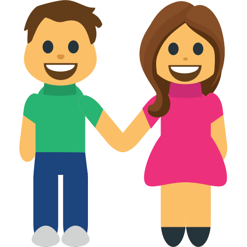 Woman and Man Holding Hands, the previous design