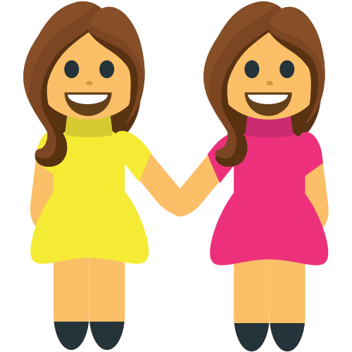 Women Holding Hands, the previous design