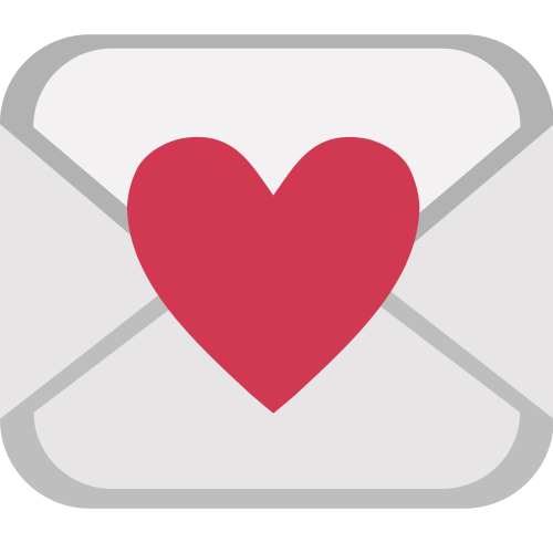 Love Letter as drawn by JoyPixels in 1.0