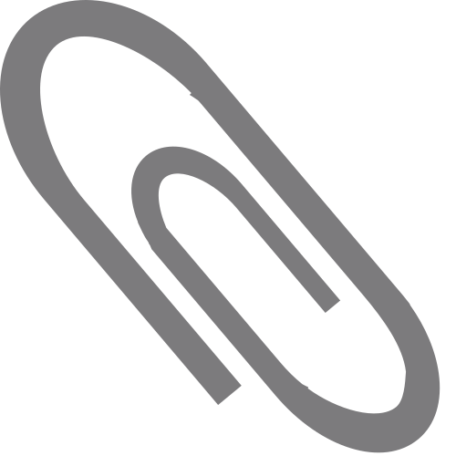 Paperclip as drawn by JoyPixels in 1.0