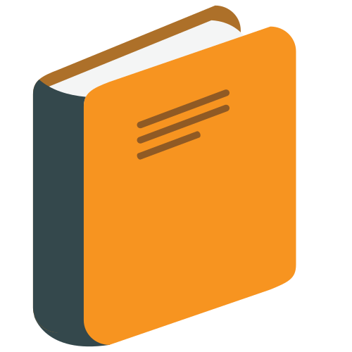 Orange Book as drawn by JoyPixels in 1.0