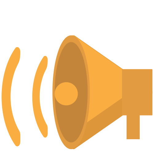 Loudspeaker as drawn by JoyPixels in 1.0