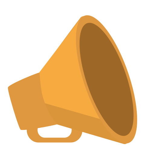 Megaphone as drawn by JoyPixels in 1.0
