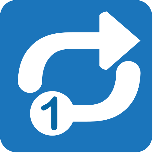 Repeat Single Button as drawn by JoyPixels in 1.0