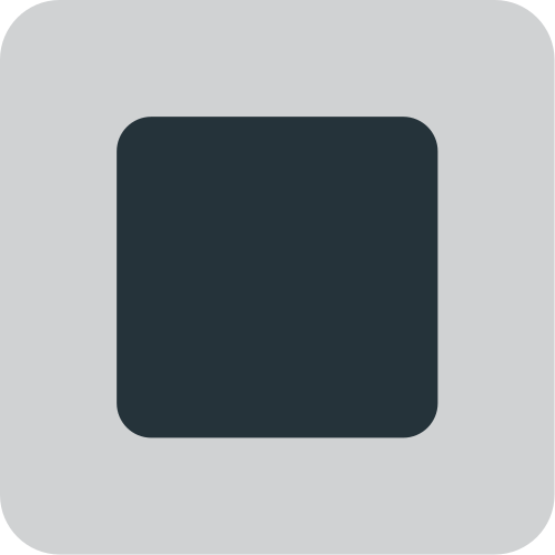 White Square Button as drawn by JoyPixels in 1.0