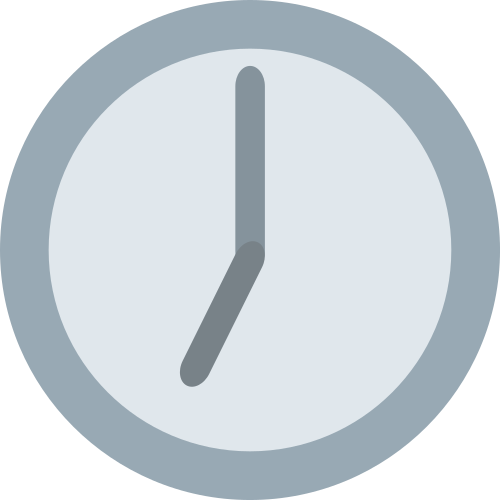 Seven O’clock as drawn by JoyPixels in 1.0