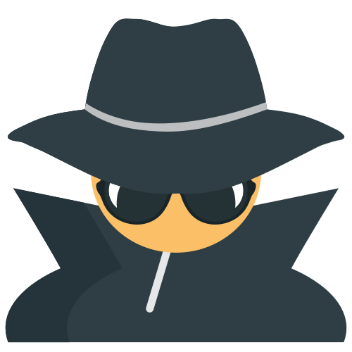 Detective as drawn by JoyPixels in 1.0