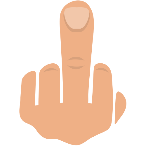 Middle Finger, the design in this release