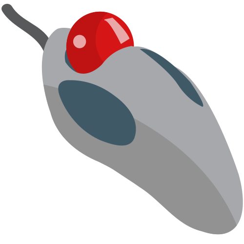 Trackball as drawn by JoyPixels in 1.0